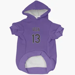 Colorado Rockies Zac Veen Purple Pet Hoodie for Dog & Cat