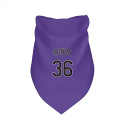 Colorado Rockies Zach Agnos Purple Pet Bandana for Dog & Cat