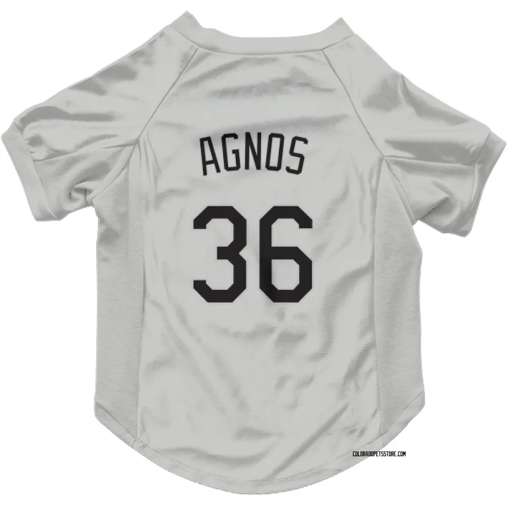 Colorado Rockies Zach Agnos White Pet Jersey for Dog & Cat